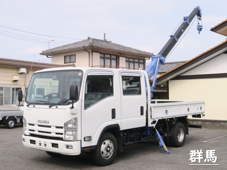 ◆新着車輌のお知らせ◆ 平成24年 エルフ 4段クレーン付Wキャブ