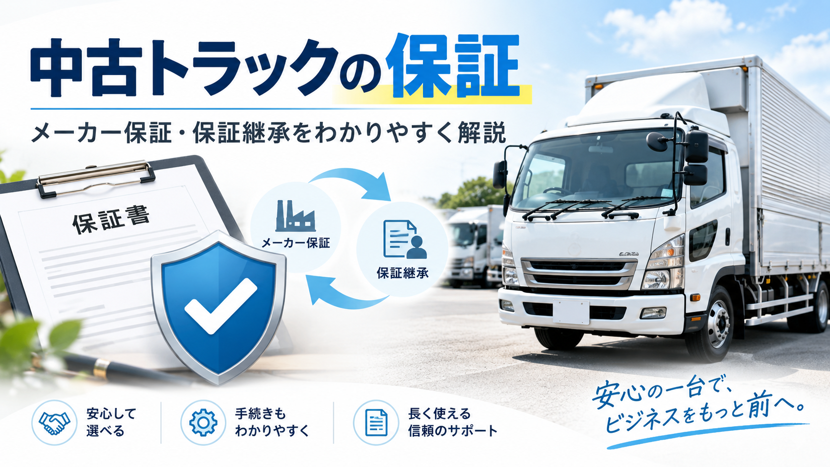 中古トラックにも保証はあるの？メーカー保証や保証継承手続きを解説！