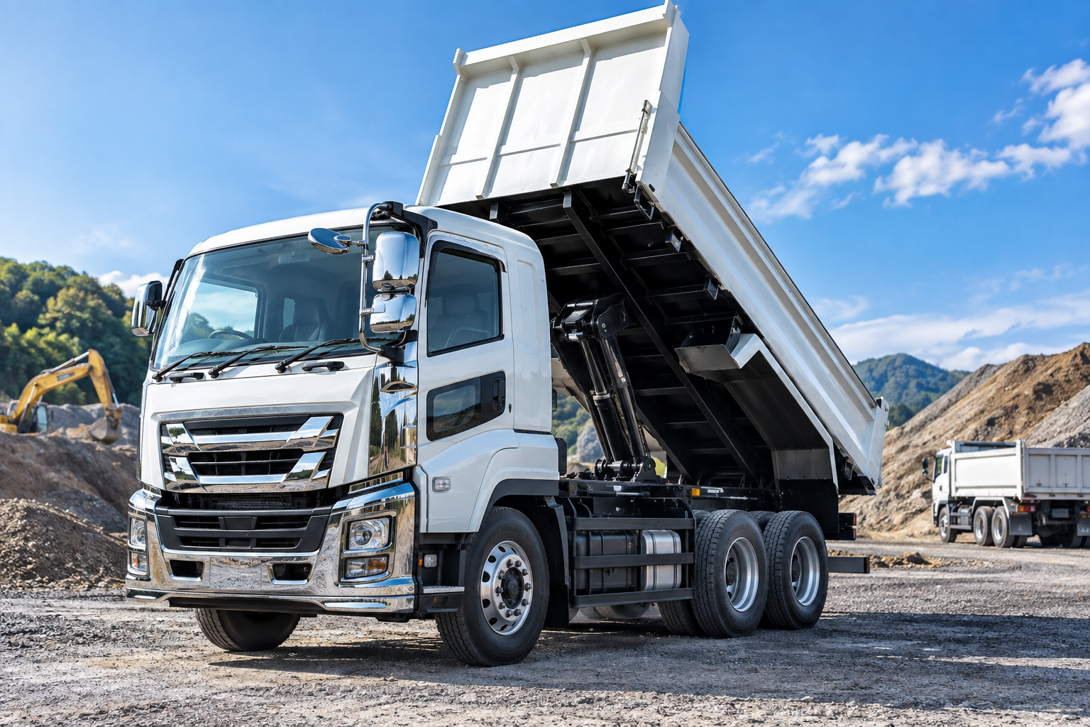 大型ダンプの最大積載量と20t・22t・25tの違い