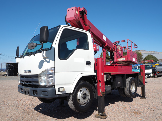 高所作業車 エルフ 12年車 腕長さ-10m