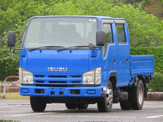 イスズ エルフ型式SKG-NJR85AN 3tユニック車から取り外しました いすゞ エルフ 小型 クレーン付 ワイドロング の中古トラック
