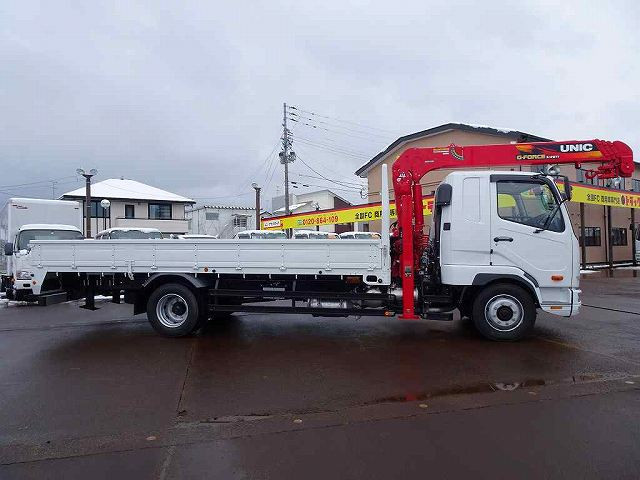 荷台内寸：555×218×40　三方開　左右セイコーラック　横ねた20本(チャンネル増し4本)　リアブル積み加工/アオリピン差し脱着可　ユニック4段 2.9t吊りセルフクレーン付|三菱 ファイター 2KG-FK62FZ(2WD)の写真26