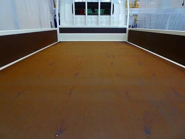 荷台内寸:402×209×38 三方開 左右セイコーラック リアアオリチェーン2個|日野 デュトロ 2KG-XZU722M(2WD)の写真29