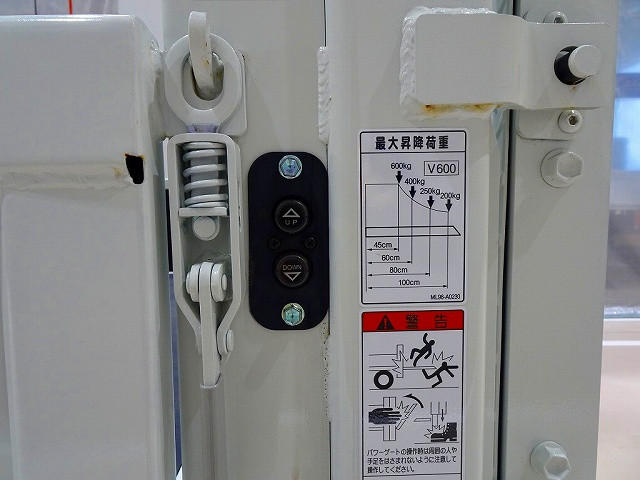垂直パワーゲート 600kg 極東開発/V601C-4MKT2 長:87cm/有効長:74cm 幅:157cm 左右リア支柱PGスイッチ|三菱 キャンター 2RG-FBA20(2WD)の写真38