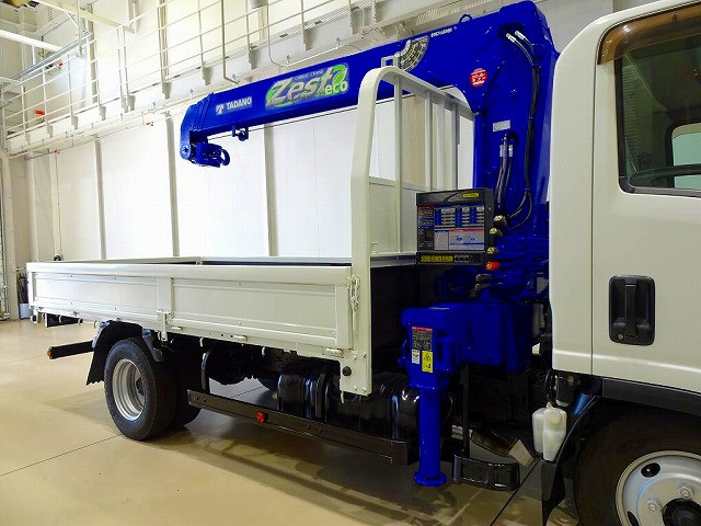 荷台内寸：366×180×38　三方開　左右セイコーラック　前立て鳥居鉄板張り　タダノ4段 2.9t吊りクレーン付|いすゞ エルフ TRG-NMR85AN(2WD)の写真21