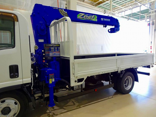 荷台内寸：366×180×38　三方開　左右セイコーラック　前立て鳥居鉄板張り　タダノ4段 2.9t吊りクレーン付|いすゞ エルフ TRG-NMR85AN(2WD)の写真22