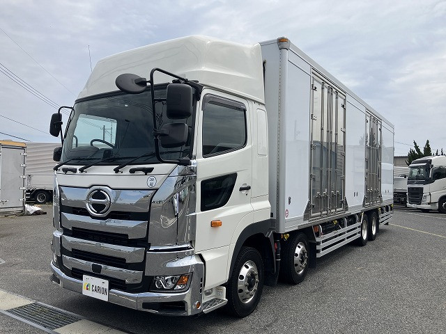 レ*オ様 ★積荷付★日野新型プロフィア４軸平荷台トラック　トラックコレクション レ*オ様 ☆積荷付☆日野新型プロフィア4軸平荷台トラック