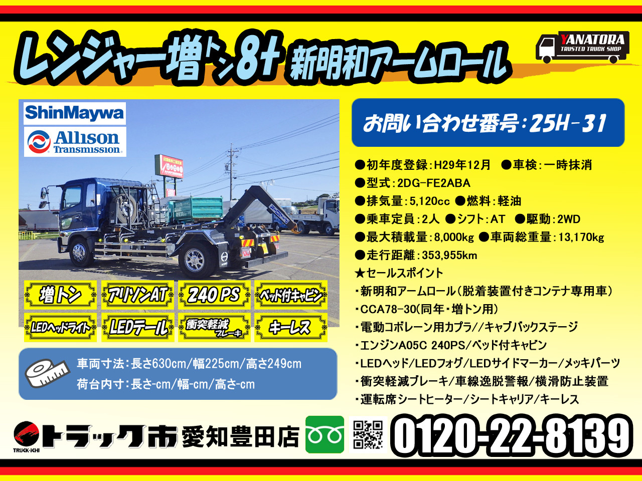 日野 レンジャー 2DG-FE2ABA(2WD)の写真2