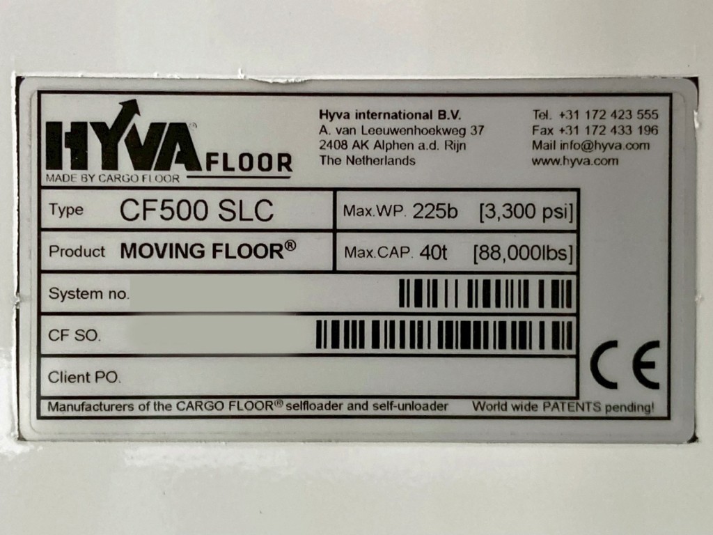 ムービングフロアーのプレートです。|トレクス CTB34004の写真29