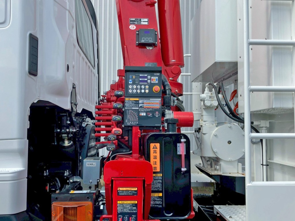 クレーンの操作レバーです。|日野 プロフィア 2DG-FW1AHCの写真22