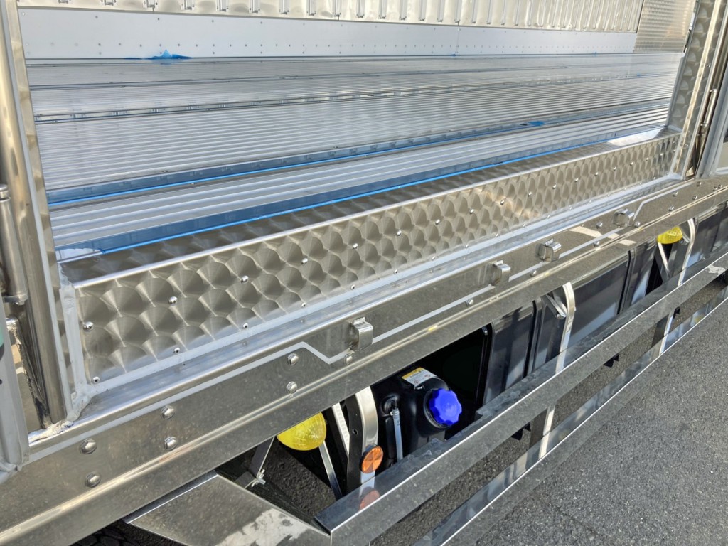 前方サイドドアの門口周りはウロコステンが張られています。|日野 プロフィア 2DG-FW1AHCの写真24