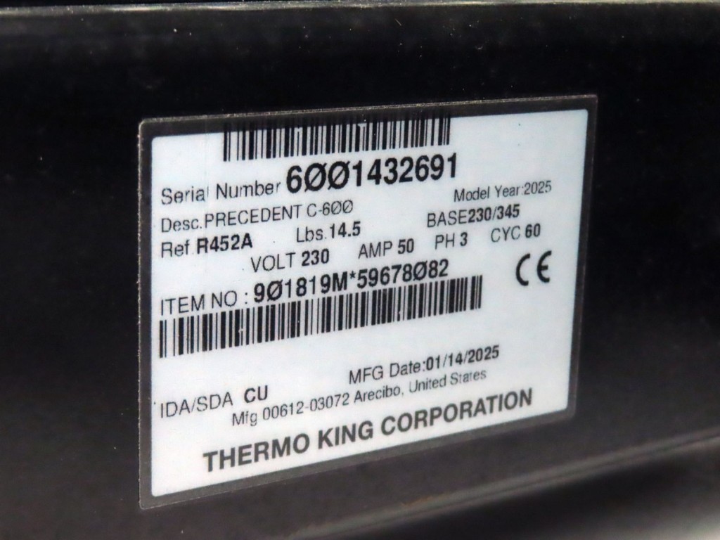 冷凍機のプレートです。|トレクス  VFR345の写真36