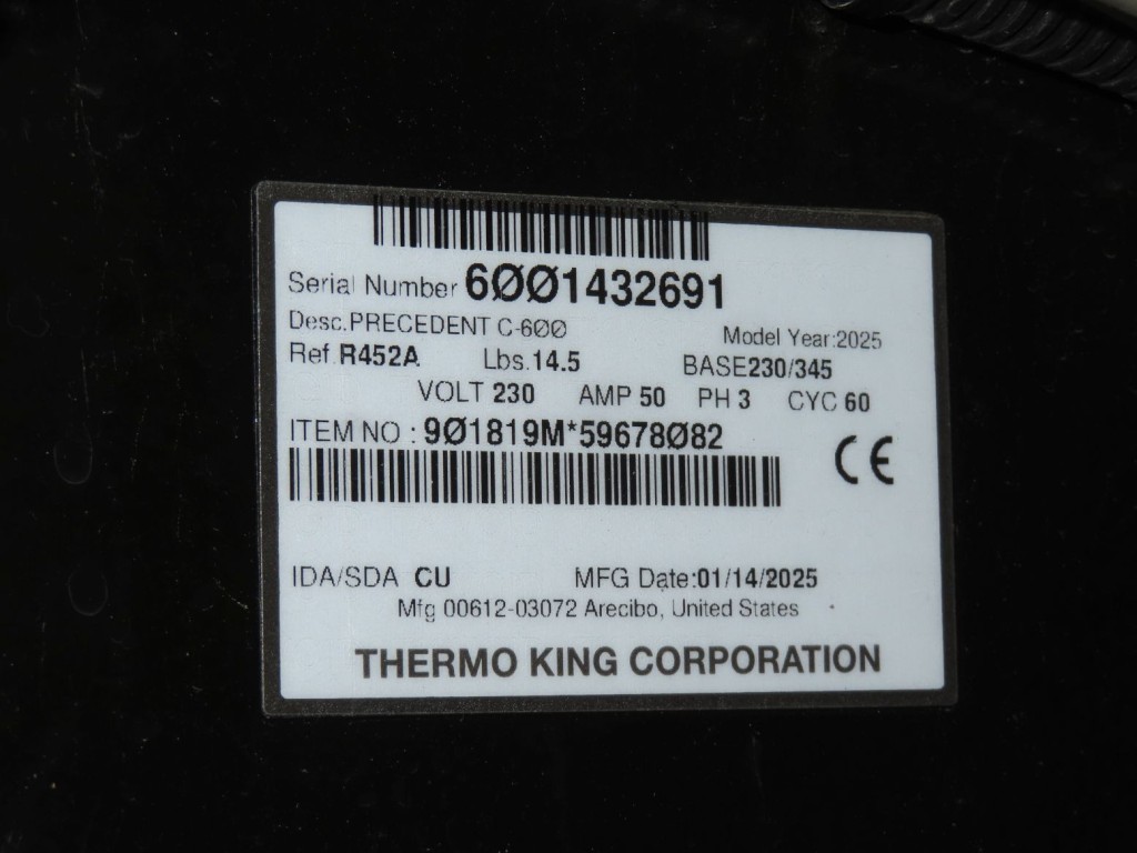 冷凍機のプレートです。|トレクス  VFR345の写真37