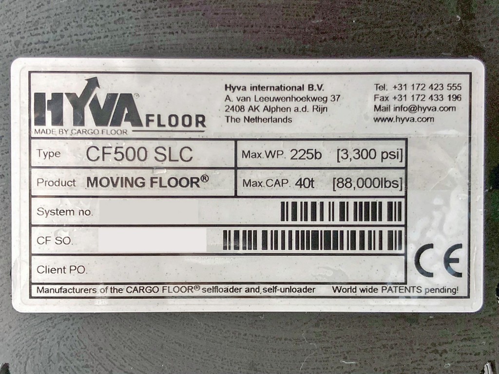 ムービングフロアーのプレートです。|トレクス  CTB34004の写真29