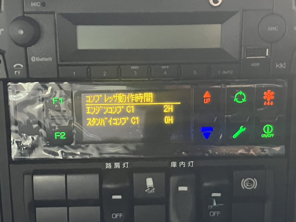 アワメーターです。|三菱 ファイター 2KG-FK72F(2WD)の写真21