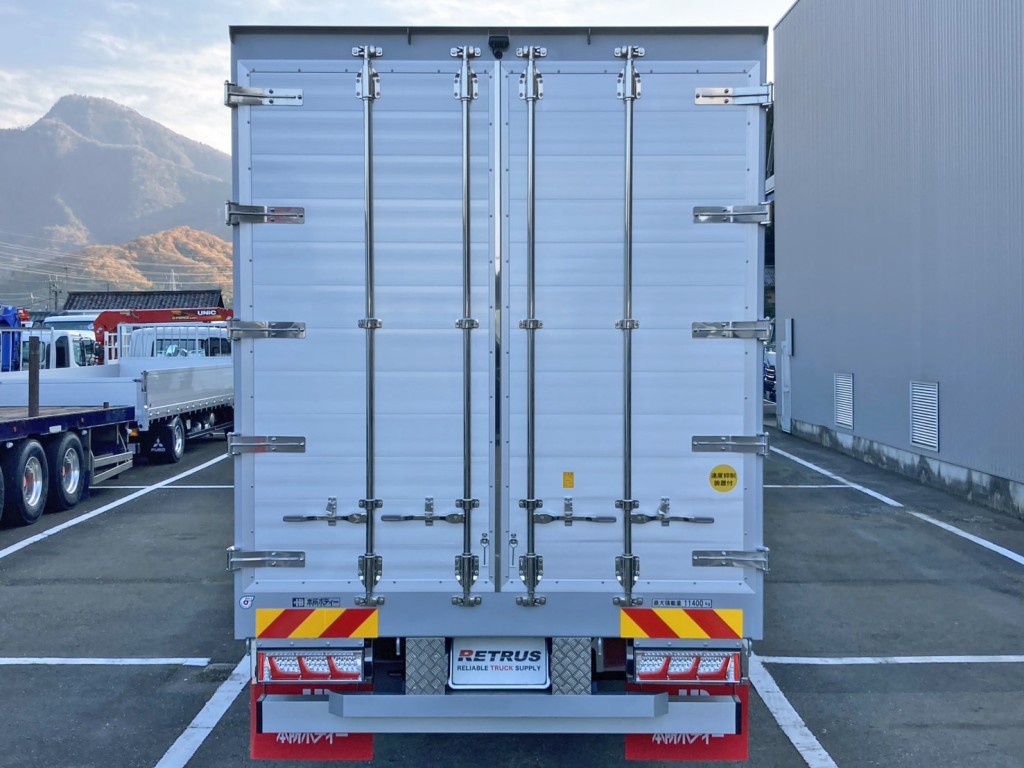 リヤ蝶番・ハンマーロック・キャッチはステンレス製です。|三菱 スーパーグレート 2PG-FS84HZの写真8