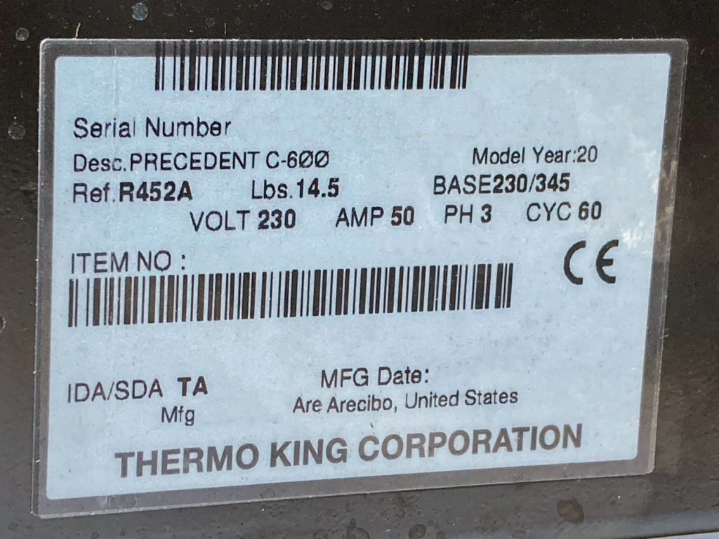 冷凍機のプレートです。|トレクス  PFB34118の写真33