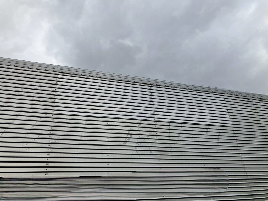 助手席側アオリにパッチ当て補修があります。|三菱 ファイター 2KG-FK65F(2WD)の写真27