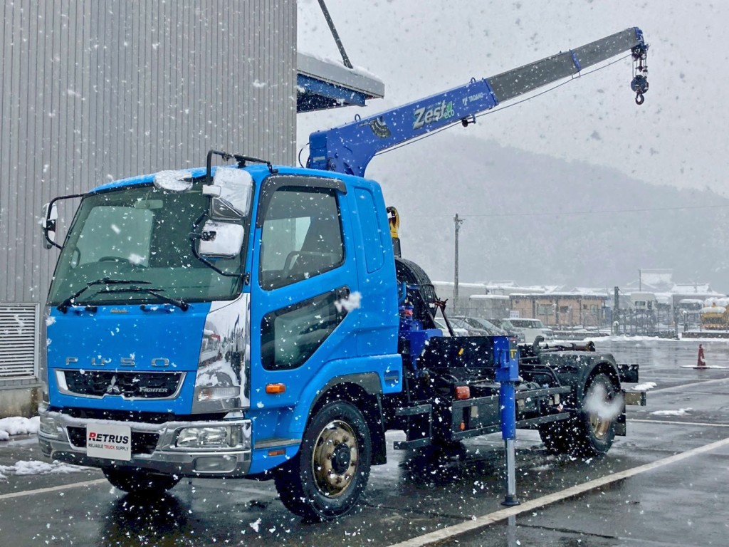 クレーン使用時の状態です。|三菱 ファイター TKG-FK62FYの写真2