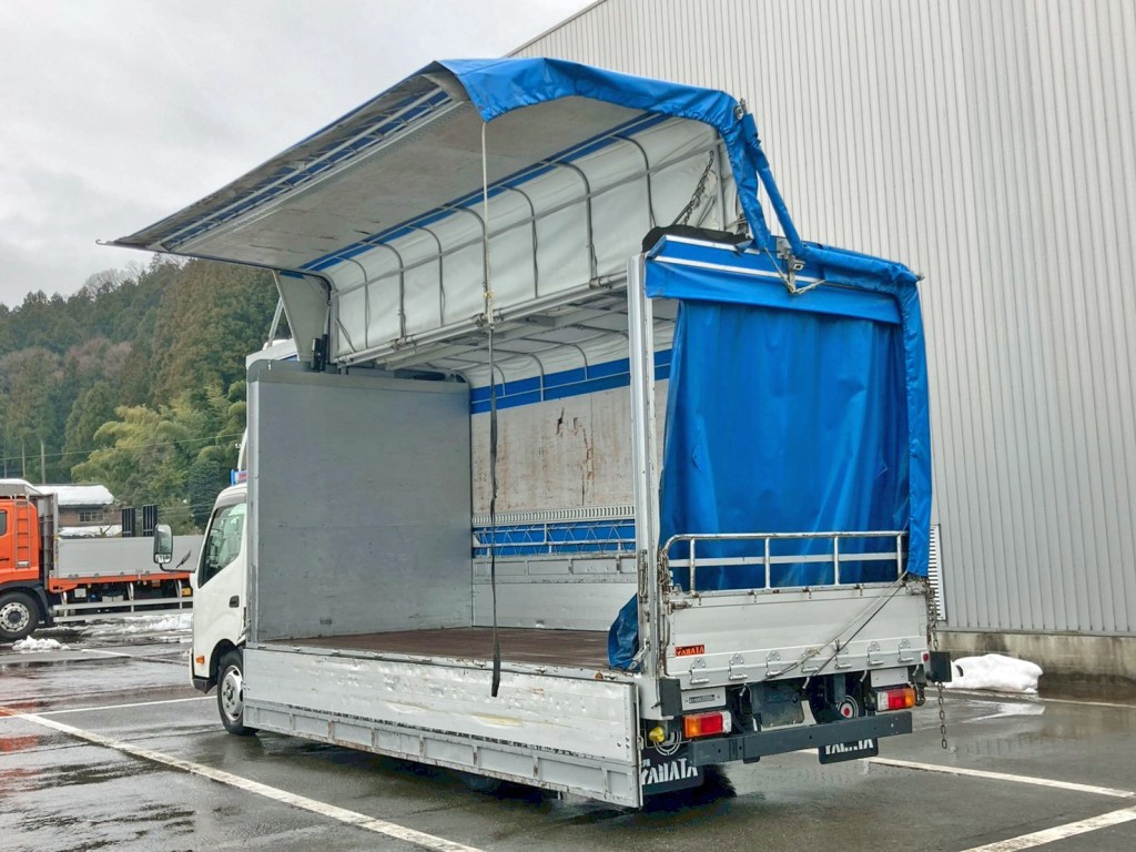 ウイングの開閉は電動式です。|日野 デュトロ TKG-XZU720M(2WD)の写真3