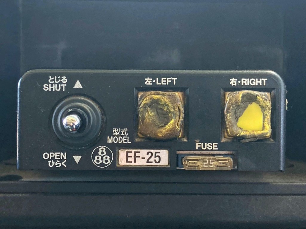 コボレーンの操作スイッチです。|三菱 スーパーグレート QKG-FV60VXの写真43
