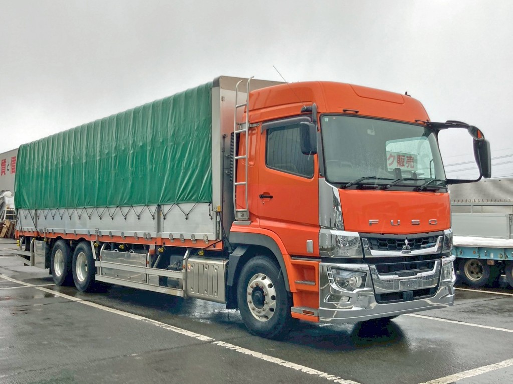 幌を広げた状態です。|三菱 スーパーグレート 2PG-FU75HZの写真3