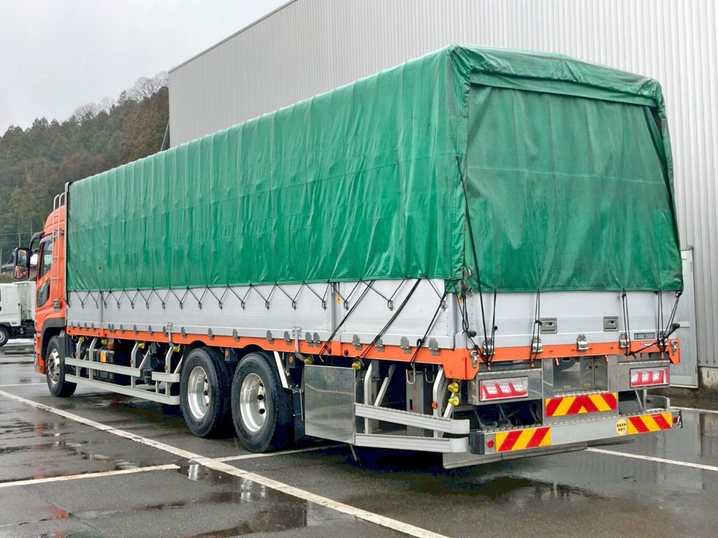 幌を広げた状態です。|三菱 スーパーグレート 2PG-FU75HZの写真4