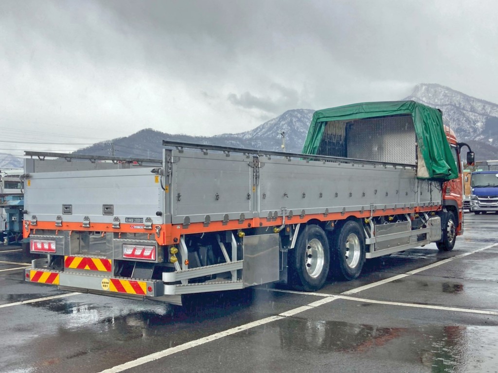 幌を前方に寄せた状態です。|三菱 スーパーグレート 2PG-FU75HZの写真5