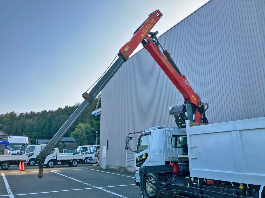 クレーンは4段です。(グラップルは付属しておりません)|三菱 ファイター QDG-FQ62Fの写真18