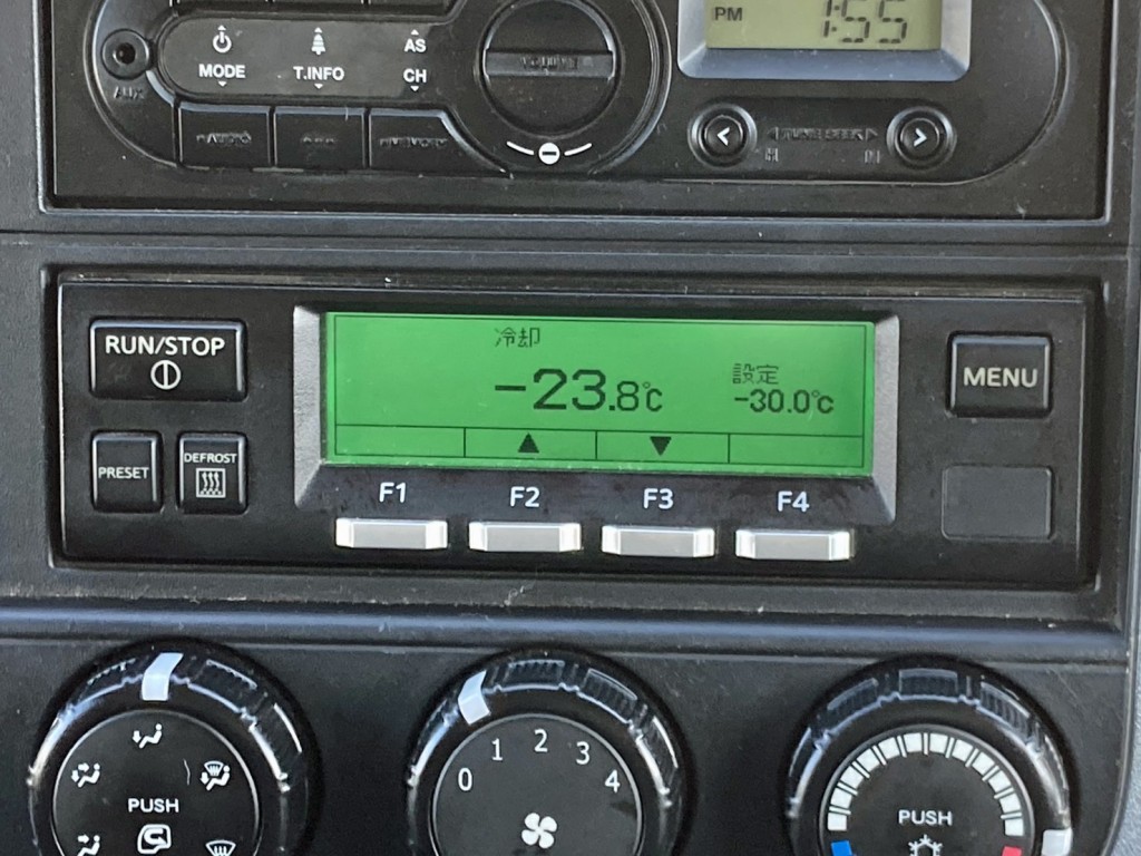 冷凍機は、-30℃設定(低温仕様) 7℃スタート 2Hで-23.8℃確認済みです。|三菱 キャンター TPG-FBA20(2WD)の写真25