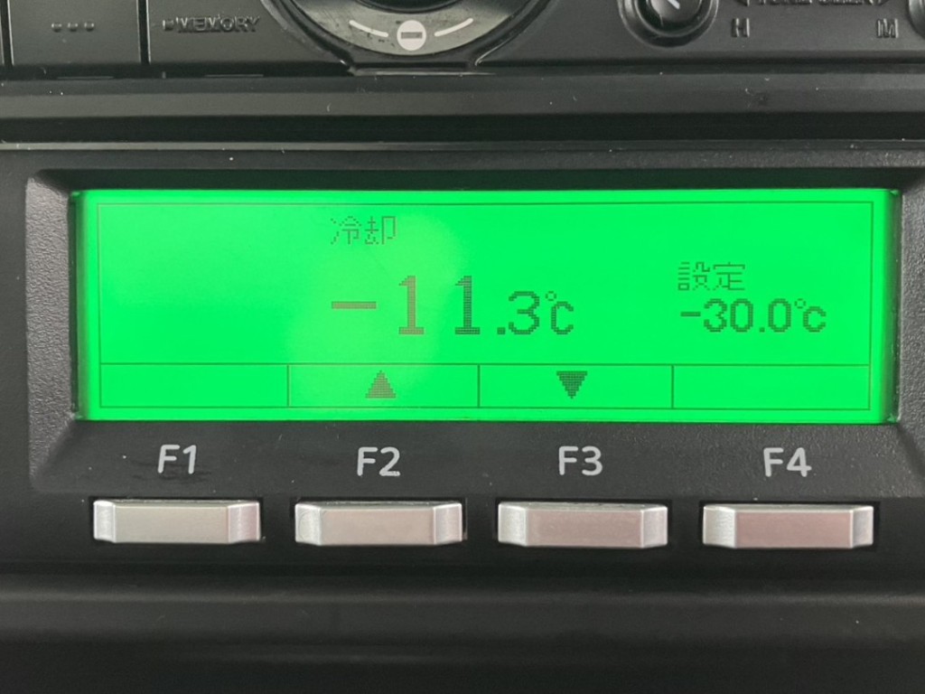 冷凍機はー30℃設定(低温仕様)19℃スタート 2Hで-11.3℃確認済みです。|三菱 ファイター 2KG-FK64F(2WD)の写真27