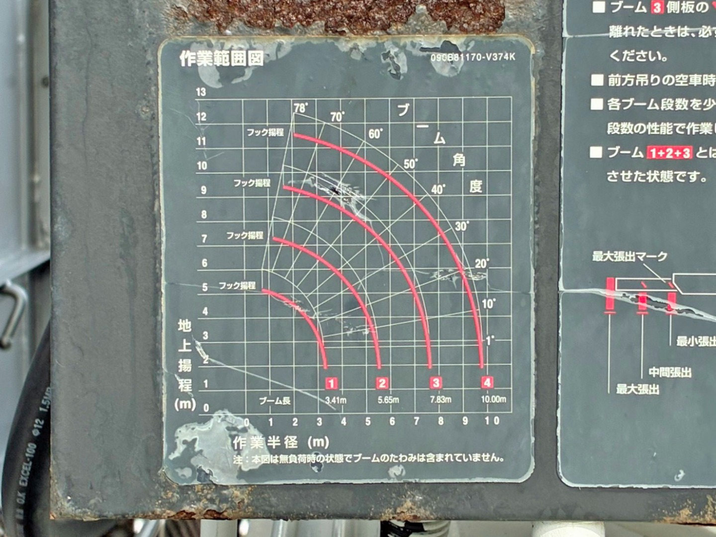 作業範囲図です。|いすゞ フォワード TKG-FRR90T2(2WD)の写真44