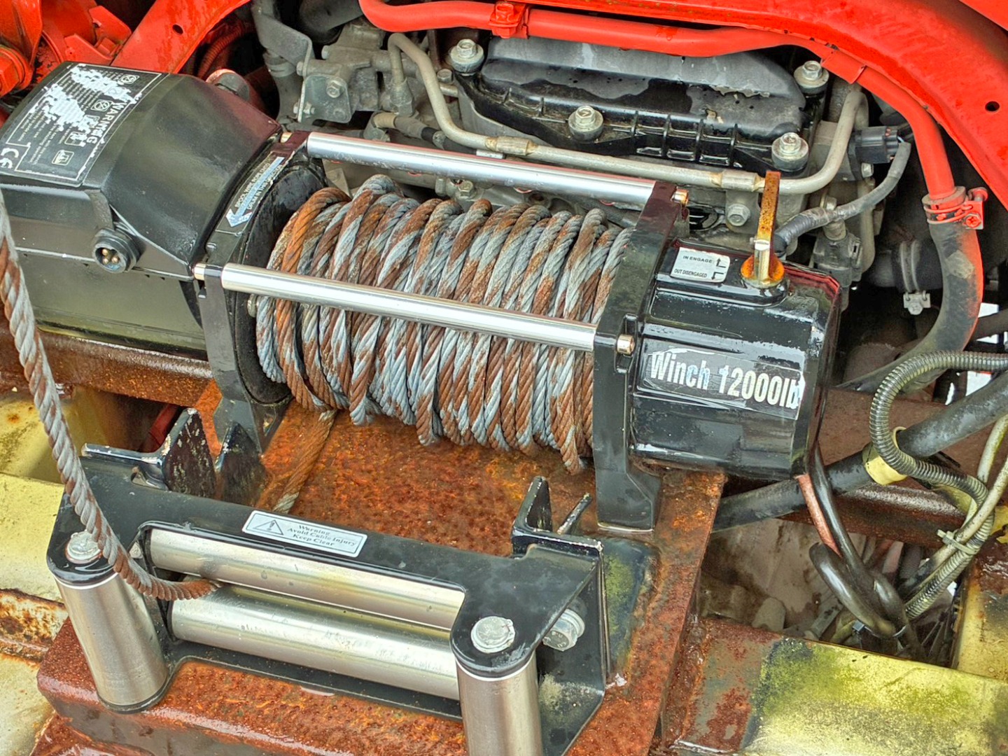 ウインチは乱巻きしています。|三菱 ファイター TKG-FK61F(2WD)の写真22