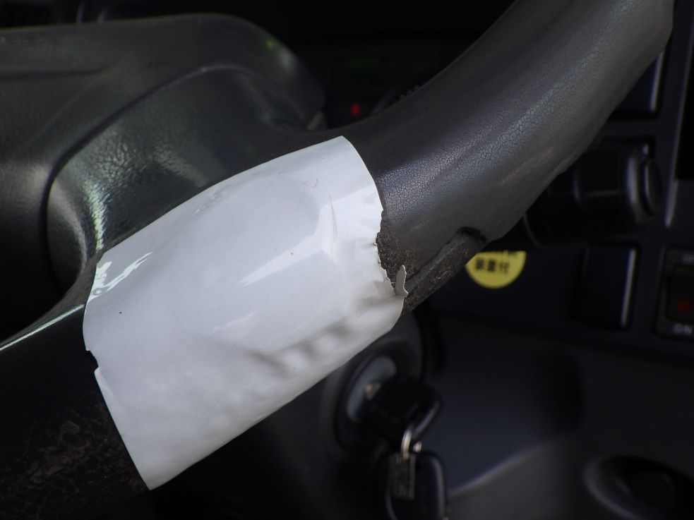 ハンドルにスレがあります。|いすゞ フォワード SKG-FSR90S2の写真31