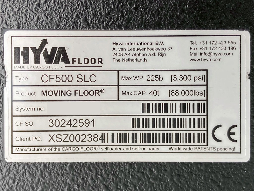 ムービングフロアーのプレートです。|トレクス CTB34004の写真35