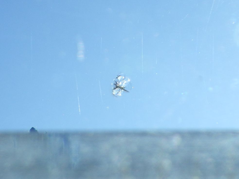 フロントガラスに小キズがあります。|いすゞ エルフ TKG-NJR85AN(2WD)の写真13