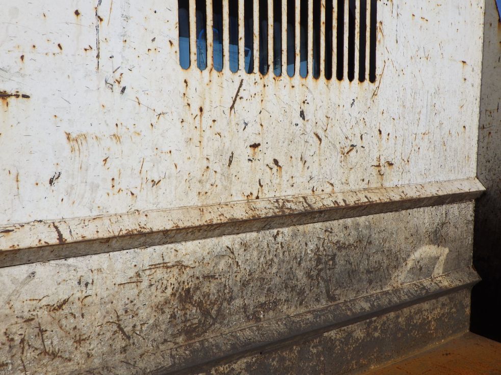 プロテクター裏側にキズ・サビ・ヘコミがあります。|いすゞ エルフ TKG-NJR85AN(2WD)の写真30