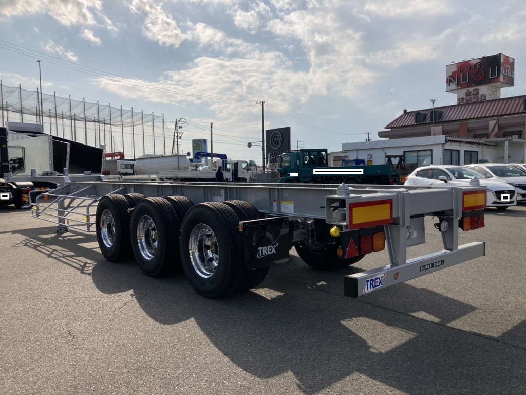 アルミホイール付きの40Fエアサス海コントレーラーです。(リフトアクスル付き)|トレクス CTB34004の写真1