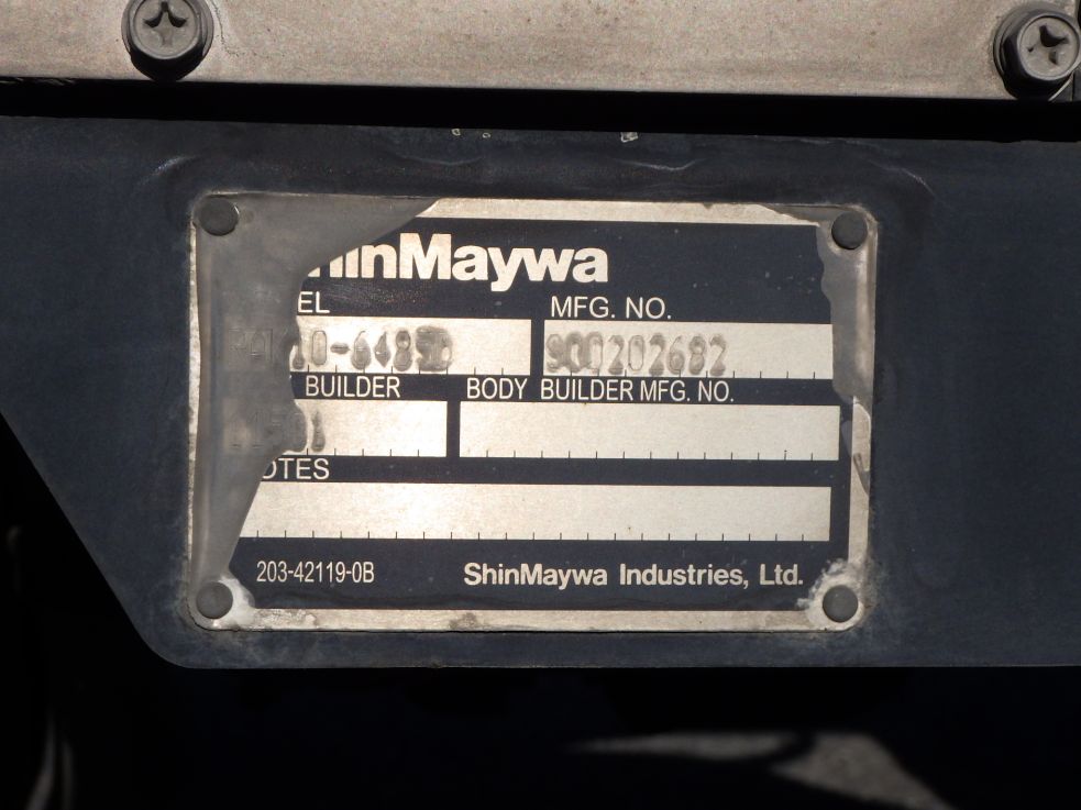 ゲートのプレートです。|日野 レンジャー 2KG-FC2ABG(2WD)の写真18