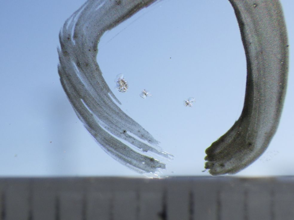 フロントガラスに小キズがあります。|三菱 キャンター TPG-FBA60(2WD)の写真15