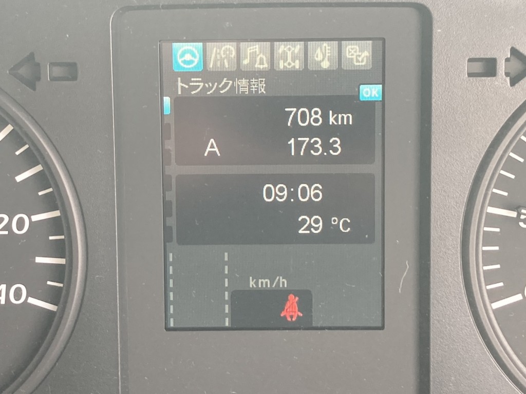 走行メーターです。|三菱 ファイター 2KG-FK65F(2WD)の写真24