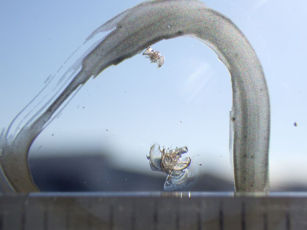 フロントガラスに飛び石キズがあります。|日野 レンジャー TKG-FD7JLAA(2WD)の写真17