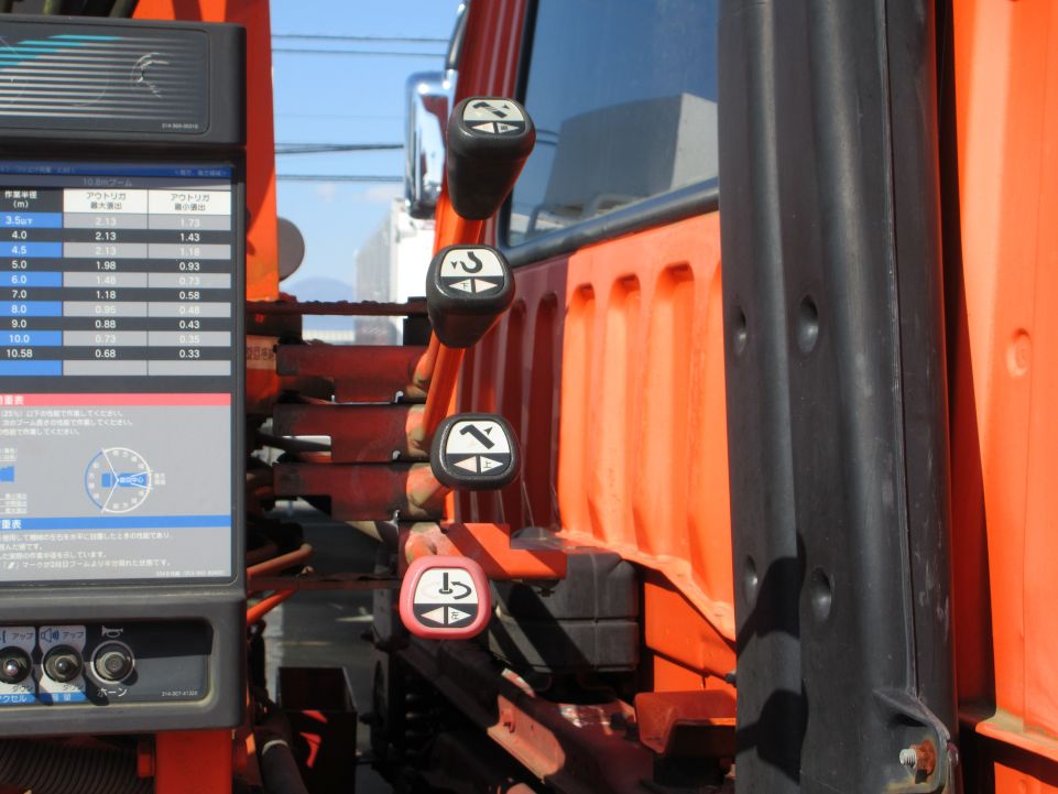 クレーンの操作レバーです。|三菱 ファイター LDG-FQ62Fの写真16