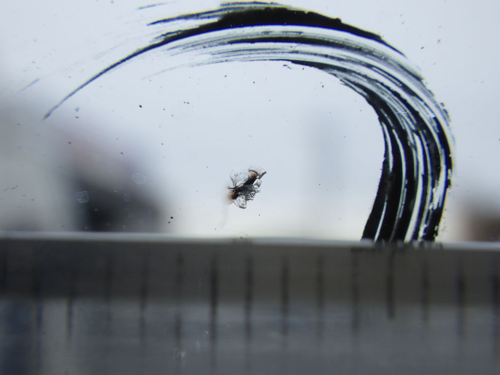 フロントガラスに小キズがあります。|三菱 スーパーグレート 2PG-FV70HXの写真14