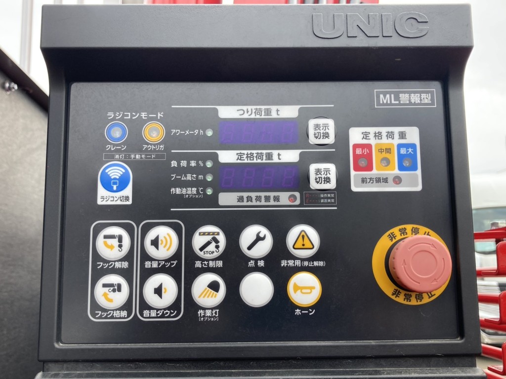 クレーンの表示器です。|三菱 ファイター 2KG-FK62FZの写真21