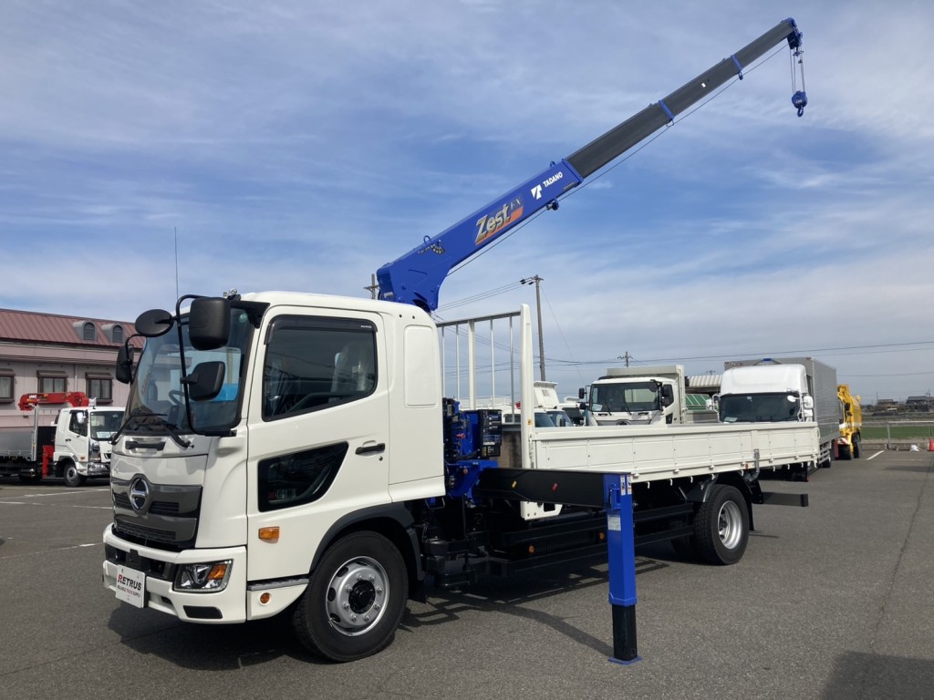 未使用現行型の増トンクレーン付きです。|日野 レンジャー 2KG-FE2ACAの写真1
