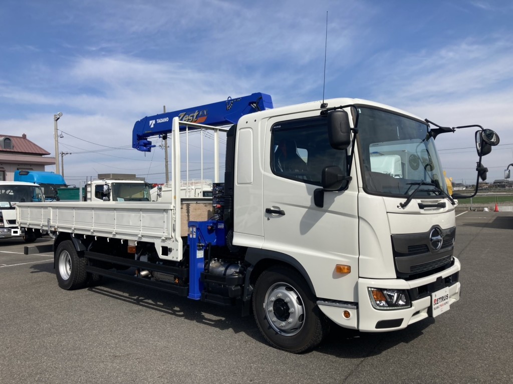 未使用現行型の増トンクレーン付きです。|日野 レンジャー 2KG-FE2ACAの写真2