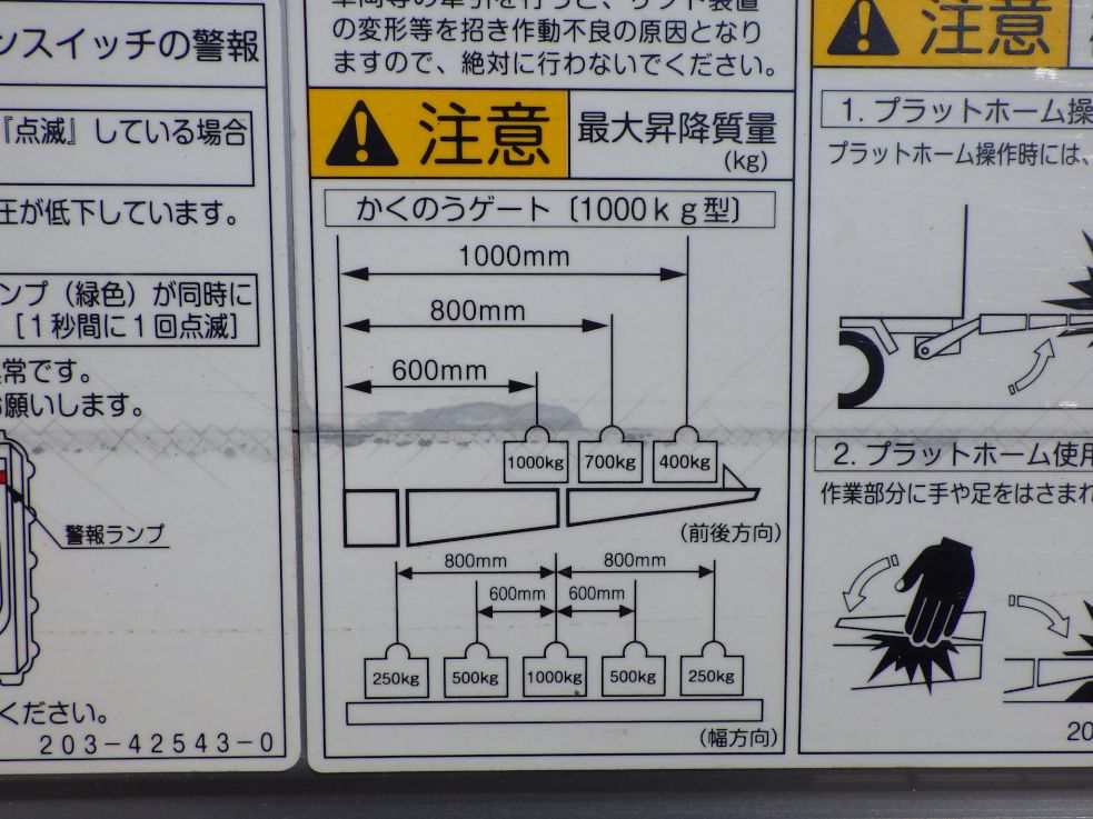 ゲートの能力です。|日野 レンジャー 2KG-FD2ABG(2WD)の写真13