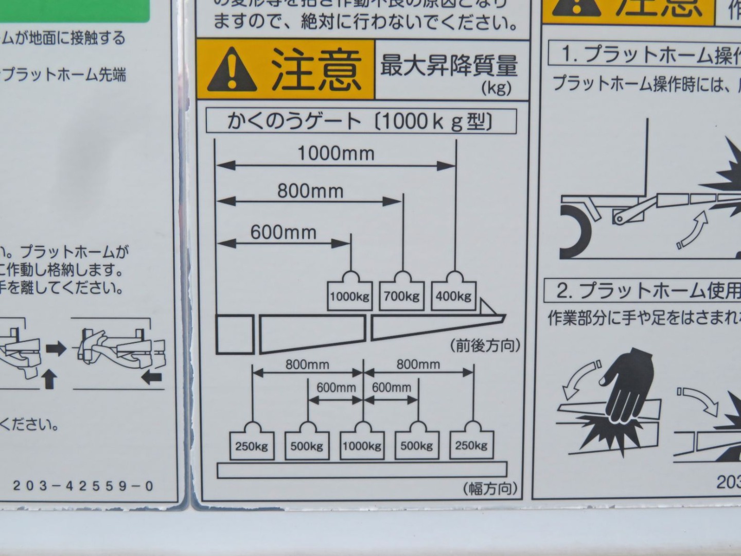 ゲート能力です。|いすゞ フォワード 2PG-FRR90S2(2WD)の写真14