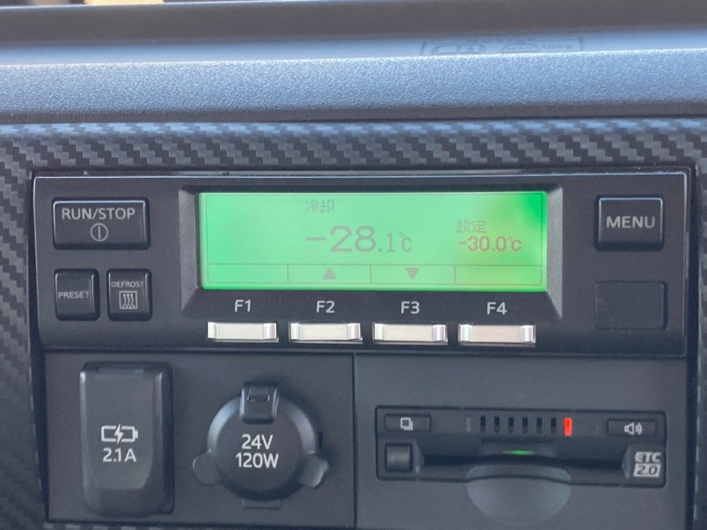 冷凍機は、-30℃設定(低温仕様) 3.1℃スタート 2Hで-28.1℃確認済みです。|日野 レンジャー 2KG-FD2ABG(2WD)の写真29